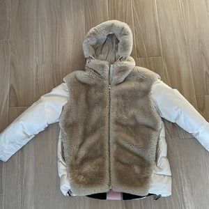 Diego M Made in Italy 100% Down Fur puffer Jacket.
